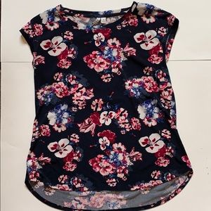 Elle Floral Navy Blouse